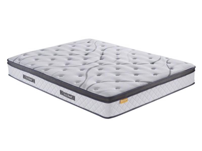 Land Of Beds Small Double Size - CLEARANCE STOCK - Heaven Mattress and Quartet Black Fabric Ottoman Bed6