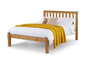Land Of Beds Single Size - CLEARANCE STOCK - Light Oak Thornby Low Foot End Wooden Bed Frame3