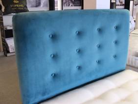 Vispring King Size - CLEARANCE - Ex-Showroom - Plush Teal Achilles Headboard and Kingsbridge Divan Bed9