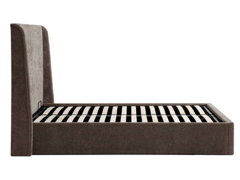 Land Of Beds Eden Mocha Fabric Ottoman Bed7