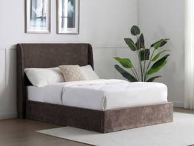 Land Of Beds Eden Mocha Fabric Ottoman Bed1