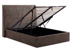 Land Of Beds Eden Mocha Fabric Ottoman Bed5