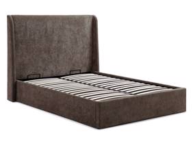 Land Of Beds Eden Mocha Fabric Ottoman Bed6