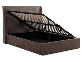 Land Of Beds Eden Mocha Fabric Ottoman Bed8