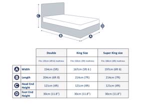 Land Of Beds Eden Mocha Fabric Ottoman Bed9