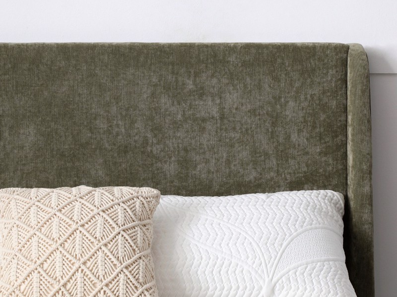 Land Of Beds Eden Olive Fabric Ottoman Bed4
