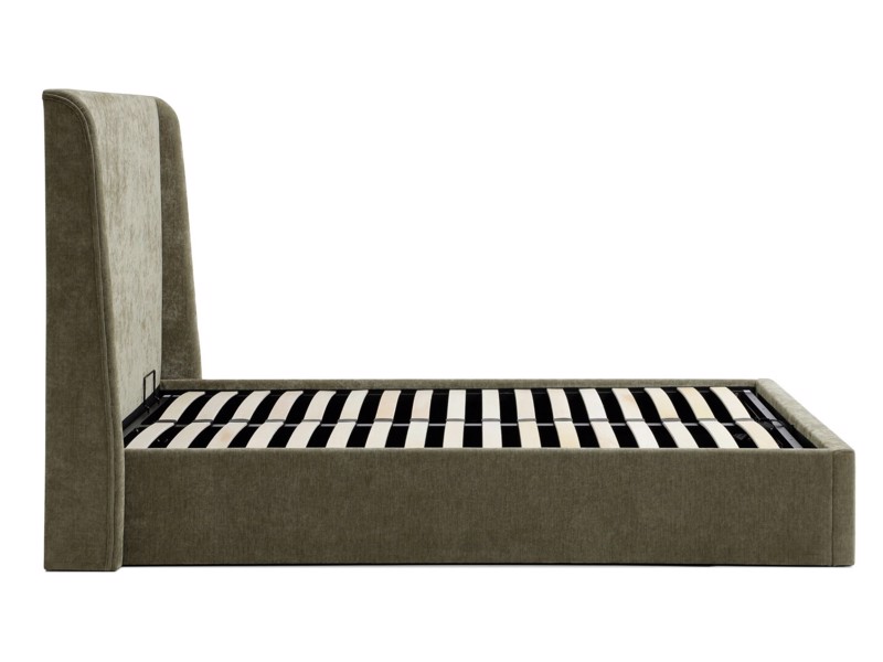 Land Of Beds Eden Olive Fabric Ottoman Bed7