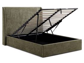 Land Of Beds Eden Olive Fabric Ottoman Bed5
