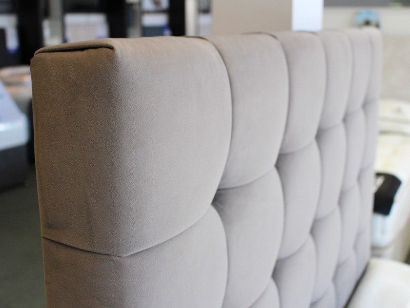 Harrison Spinks Double Size - CLEARANCE STOCK - Ex-Showroom - Seven Grey New York Headboard and Crystal Deluxe 9500 Divan Bed8