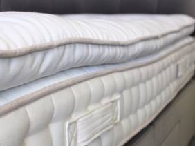 Harrison Spinks Double Size - CLEARANCE STOCK - Ex-Showroom - Seven Grey New York Headboard and Crystal Deluxe 9500 Divan Bed2