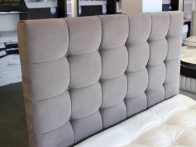 Harrison Spinks Double Size - CLEARANCE STOCK - Ex-Showroom - Seven Grey New York Headboard and Crystal Deluxe 9500 Divan Bed3