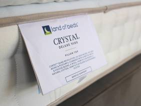 Harrison Spinks Double Size - CLEARANCE STOCK - Ex-Showroom - Seven Grey New York Headboard and Crystal Deluxe 9500 Divan Bed6