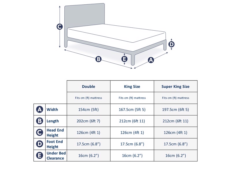 Land Of Beds Eden Mocha Fabric Bed Frame6