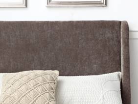 Land Of Beds Eden Mocha Fabric Bed Frame3