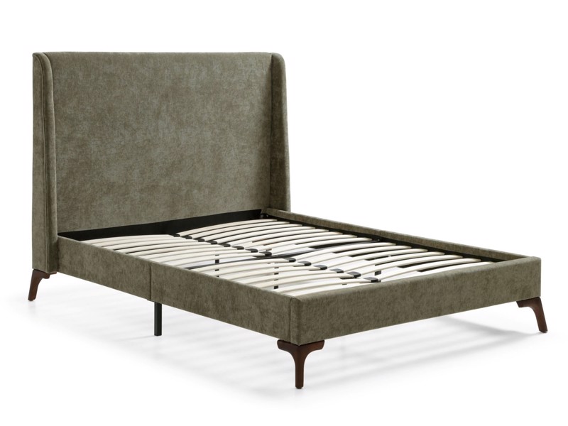 Land Of Beds Eden Olive Fabric Bed Frame4