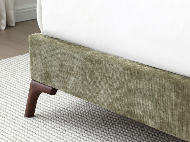 Land Of Beds Eden Olive Fabric Bed Frame5