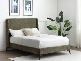 Land Of Beds Eden Olive Fabric Bed Frame1