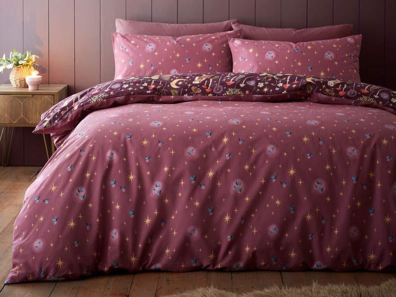 Catherine Lansfield Enchanted Twilight Plum Duvet Cover Set4