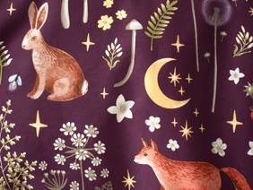 Catherine Lansfield Enchanted Twilight Plum Duvet Cover Set2