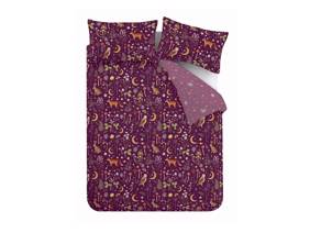 Catherine Lansfield Enchanted Twilight Plum Duvet Cover Set7