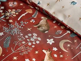 Catherine Lansfield Enchanted Twilight Burnt Orange Duvet Cover Set2