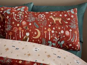 Catherine Lansfield Enchanted Twilight Burnt Orange Duvet Cover Set3