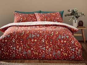 Catherine Lansfield Enchanted Twilight Burnt Orange Duvet Cover Set5