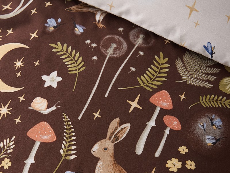 Catherine Lansfield Enchanted Twilight Chocolate Duvet Cover Set2