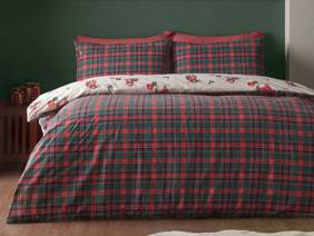 Catherine Lansfield Christmas Highland Cow Duvet Cover Set3