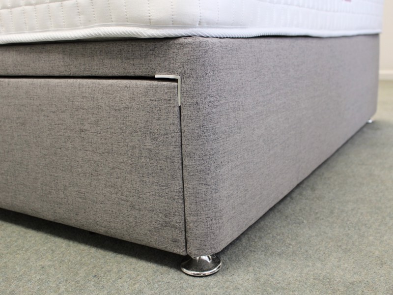 Sleepeezee Double Size - CLEARANCE - Ex-Showroom - Joshua Grey Dahlia Headboard and Memory 4000 Divan Bed10