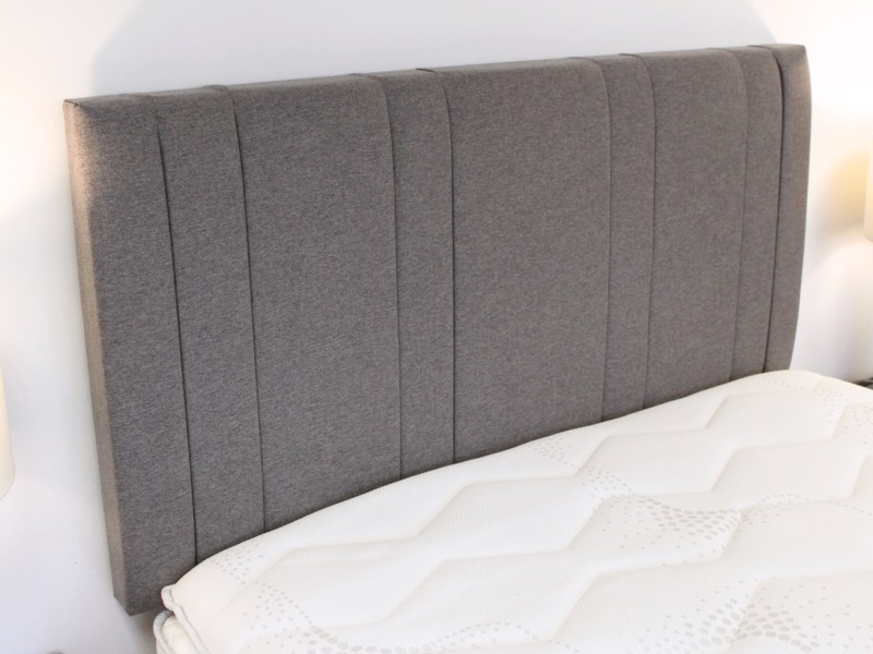 Sleepeezee Double Size - CLEARANCE - Ex-Showroom - Joshua Grey Dahlia Headboard and Memory 4000 Divan Bed2