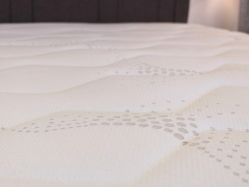 Sleepeezee Double Size - CLEARANCE - Ex-Showroom - Joshua Grey Dahlia Headboard and Memory 4000 Divan Bed6