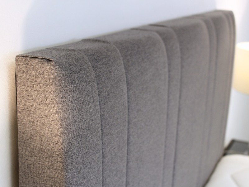 Sleepeezee Double Size - CLEARANCE - Ex-Showroom - Joshua Grey Dahlia Headboard and Memory 4000 Divan Bed8