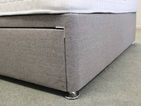 Sleepeezee Double Size - CLEARANCE - Ex-Showroom - Joshua Grey Dahlia Headboard and Memory 4000 Divan Bed10