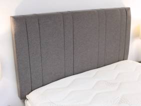 Sleepeezee Double Size - CLEARANCE - Ex-Showroom - Joshua Grey Dahlia Headboard and Memory 4000 Divan Bed2