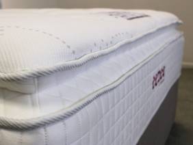 Sleepeezee Double Size - CLEARANCE - Ex-Showroom - Joshua Grey Dahlia Headboard and Memory 4000 Divan Bed3