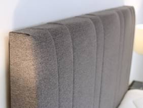 Sleepeezee Double Size - CLEARANCE - Ex-Showroom - Joshua Grey Dahlia Headboard and Memory 4000 Divan Bed8