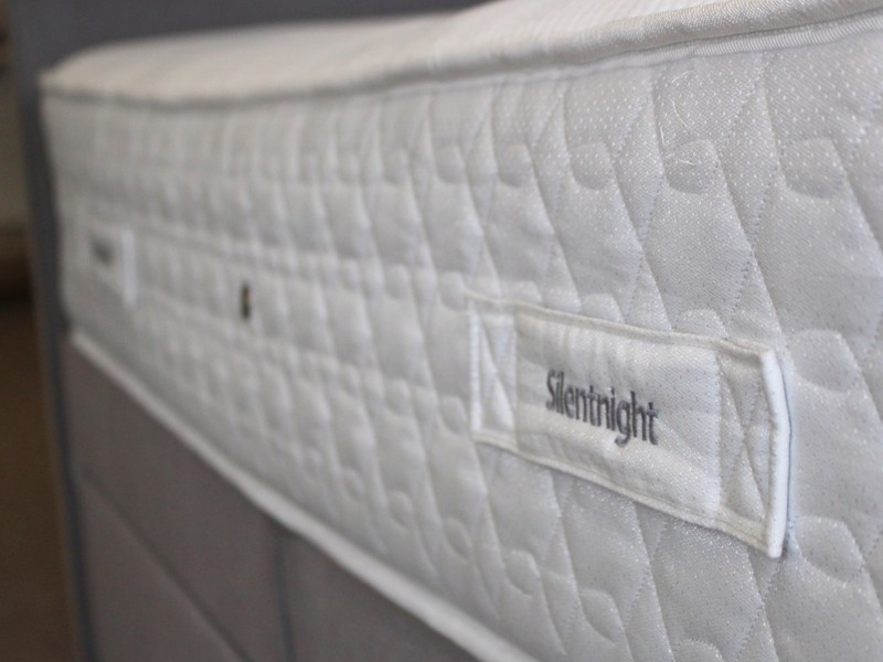 Silentnight Double Size - CLEARANCE - Ex-Showroom - Slate Grey Sienna Headboard and Amelia Divan Bed7