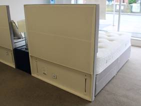 Silentnight Double Size - CLEARANCE - Ex-Showroom - Slate Grey Sienna Headboard and Amelia Divan Bed3