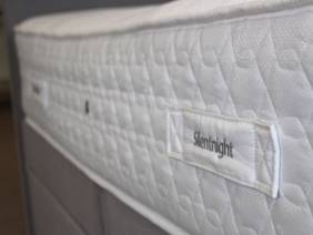 Silentnight Double Size - CLEARANCE - Ex-Showroom - Slate Grey Sienna Headboard and Amelia Divan Bed7