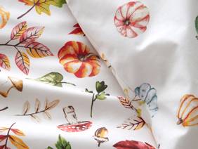Catherine Lansfield Autumn Pumpkins White Duvet Cover Set4