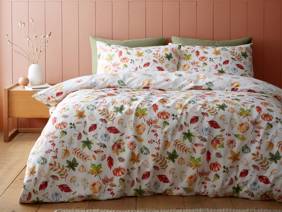 Catherine Lansfield Autumn Pumpkins White Duvet Cover Set5