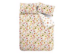 Catherine Lansfield Autumn Pumpkins White Duvet Cover Set6