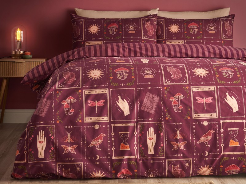 Catherine Lansfield Enchanted Witchcraft Plum Duvet Cover Set5