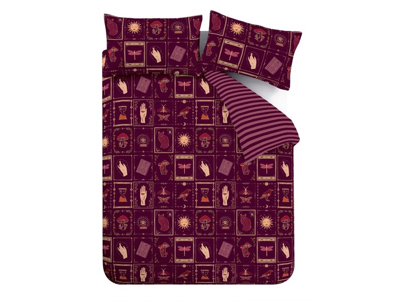 Catherine Lansfield Enchanted Witchcraft Plum Duvet Cover Set6