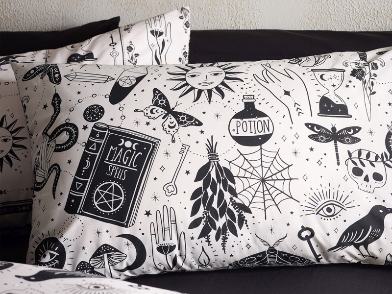 Catherine Lansfield Enchanted Witchcraft Natural Duvet Cover Set4