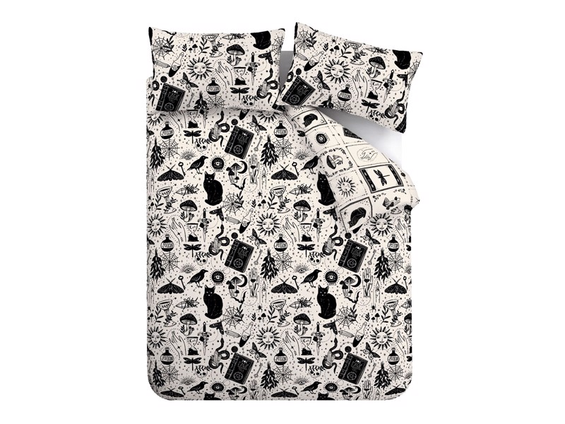 Catherine Lansfield Enchanted Witchcraft Natural Duvet Cover Set6