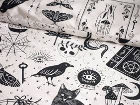 Catherine Lansfield Enchanted Witchcraft Natural Duvet Cover Set2
