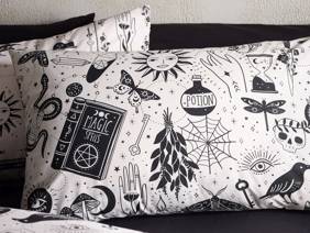 Catherine Lansfield Enchanted Witchcraft Natural Duvet Cover Set4