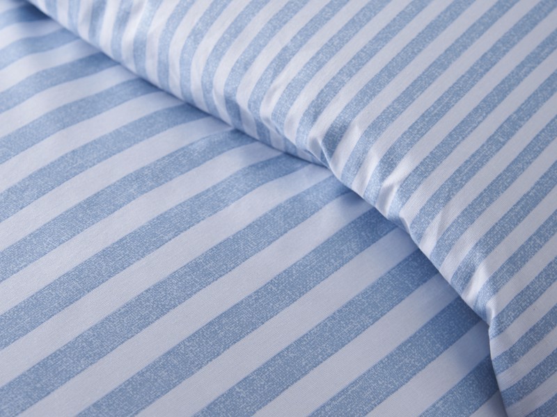 Catherine Lansfield Epping Stripe Blue Duvet Cover Set4